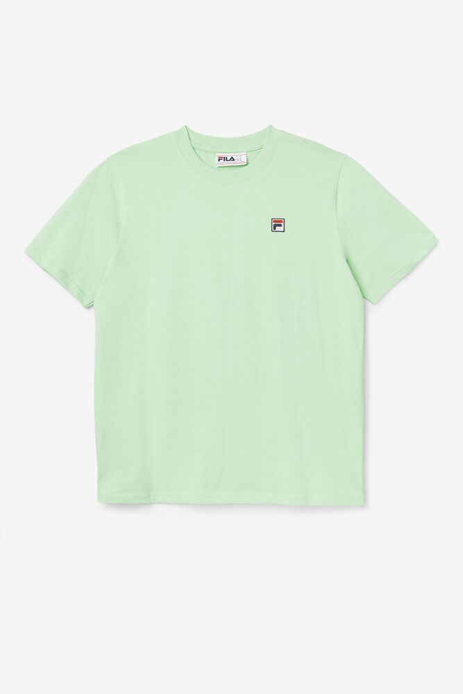 Fila Quartz Green T-Shirt Mens - NZ 15498-YBTQ